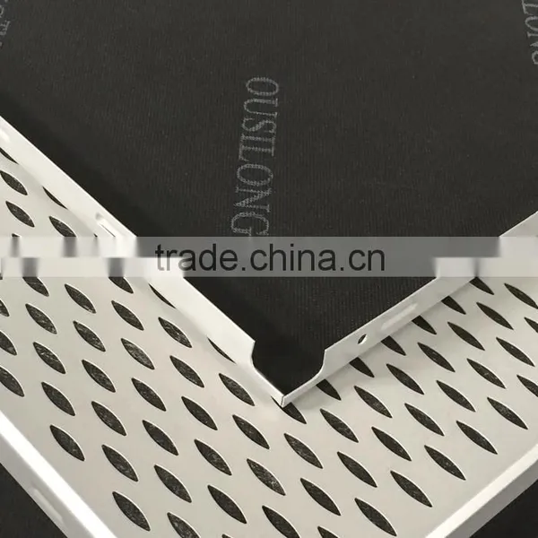 Fireproof 2x2 Aluminum Perforated Metal Acoustic False Ceiling Designs for Hall Office Interior Decoratice Material photo-4