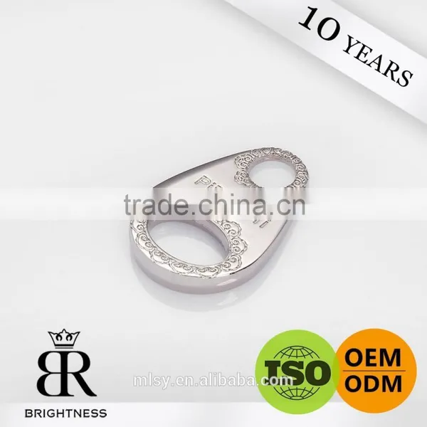 Small Custom Metal Zipper Puller for Clothes Brightness B1-80021