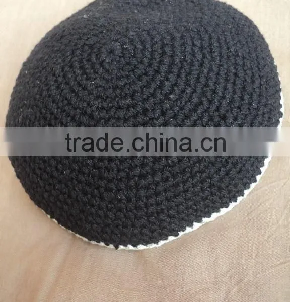 Hand Made Knitted Kippot/judaica Kippah / Ceremonial Kippahs Yarmulka Cap Crocheted Kippah