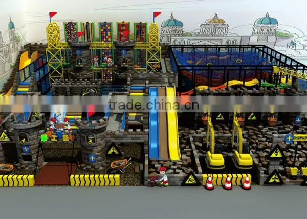 Kaiqi Newest PVC Indoor Playground Equipment Checkpoints Theme With Rock Climbing KQ60267A photo-3