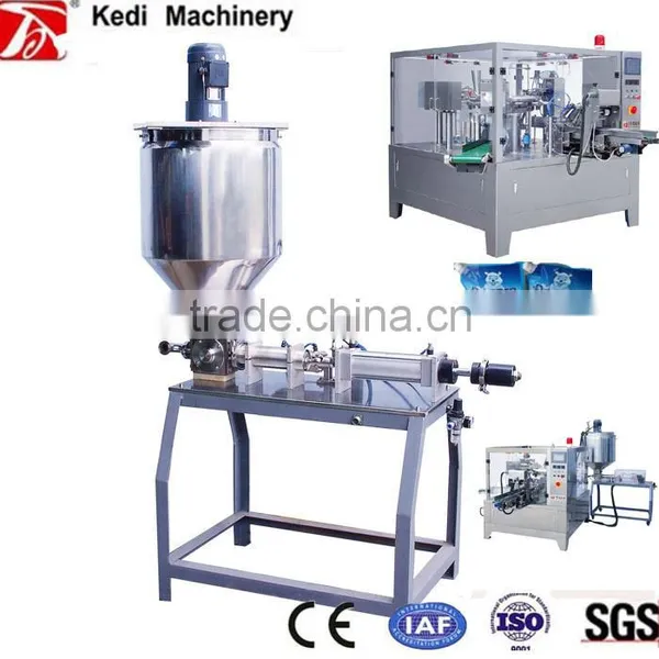 YJL-500B Liquid & Paste Filler(servo Motor Auger Control) for Huney