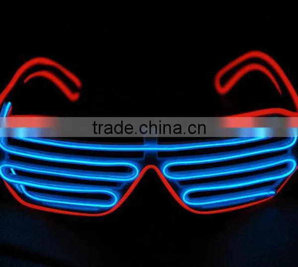 Party Favor China Christmas Decoration Shutter EL Wire Glasses
