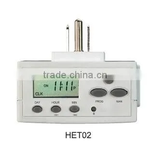 7-DAY heavy duty digital plug in timer