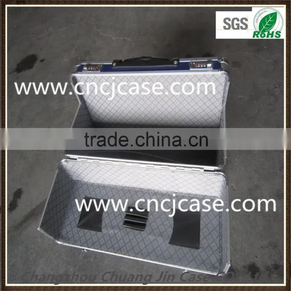 Light Blue Design With Wheels Aluminum Trolley Tool Box photo-3