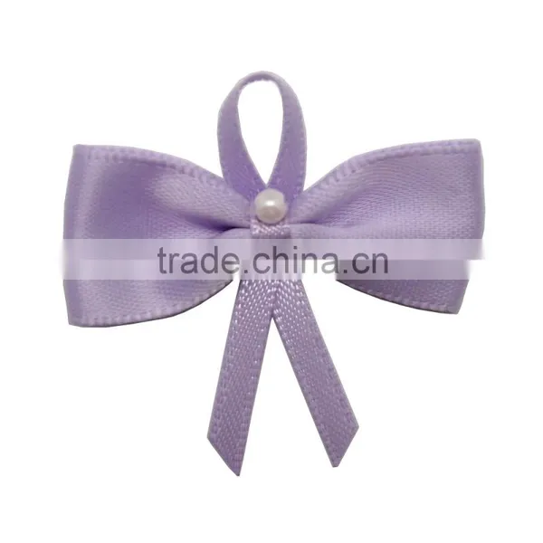 New Product Well Design With Flower Set Beads Bowknot Shape Ribbon Badge photo-2