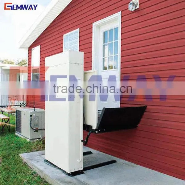Easy Installation Outdoor Vertical Handicap Wheelchair Lift for Disabled