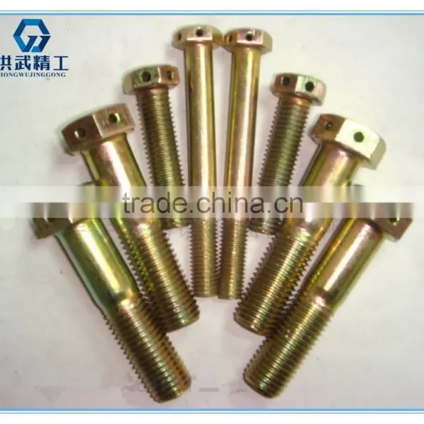 Hexagon Head Bolts With Hole on Head photo-3