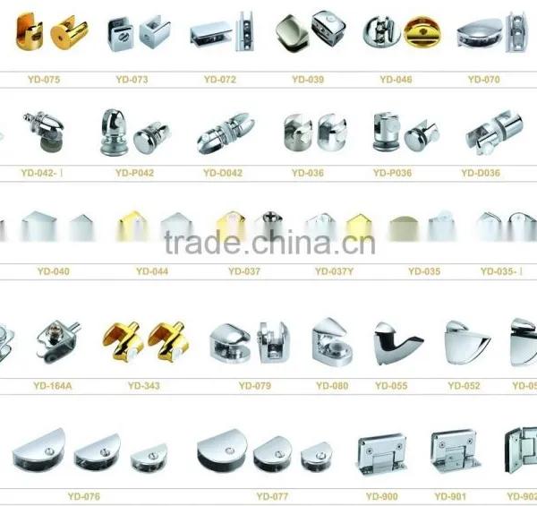 Zinc Alloy Stainless Steel Shower Door Hinges photo-6
