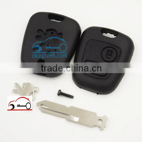Good Price Peuguot Key Shell for 206 Blank 2 Button With Logo Car Key Peugeot Romote Key Shell photo-3