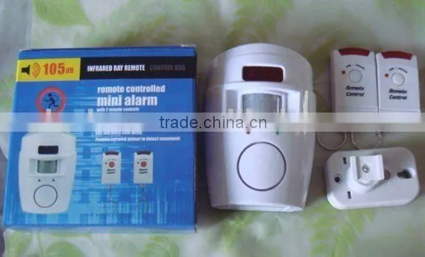 Independently Wireless Infrared Motion Detecting Alarm System With 2 Remote Controls for Home Security photo-3
