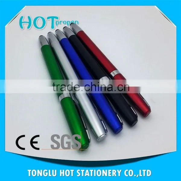Spray Paint Colored Barrel, Wide Chrome Ring With Hollow Out Clip,twist Touch Pen photo-3