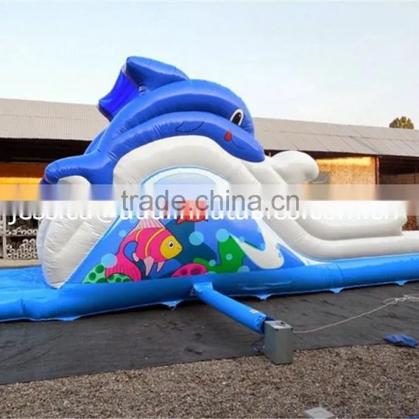Inflatable Dolphin Slide With Pool for Sale photo-2