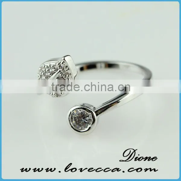 2015 Fashion Jewelry Ring!latest Weddingring Design!micro Pave Diamond Setting Ring-new Fashion Silver Ring Wholesale Jewelry photo-4