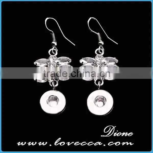Turkish Fashion Jewelry Wholesale Elegant Silver Women Crystal Earrings photo-5