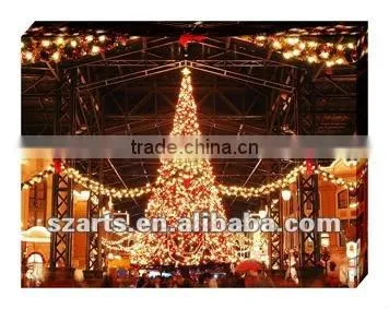 Christmas Tree Art Painting on Canvas