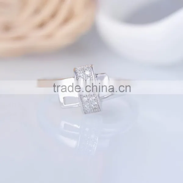 Hot Sale 925 Stering Silver Ring Zircon Design Lock Ring photo-4