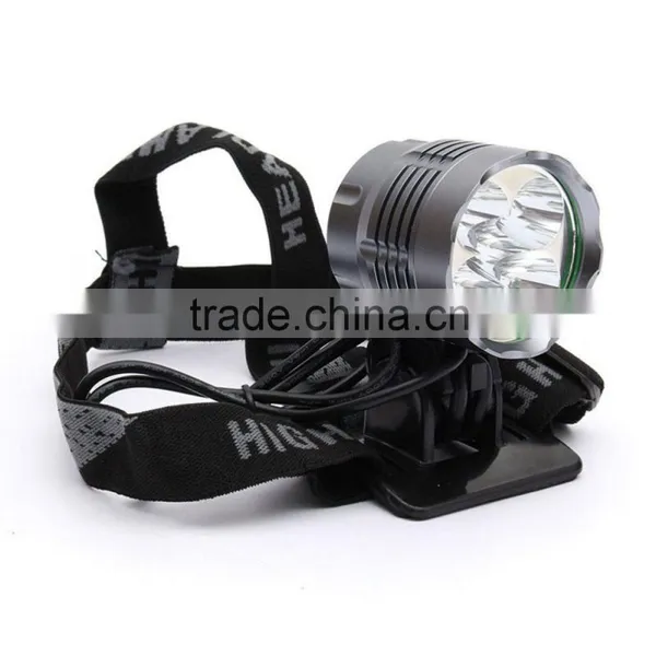 5600LM XM-L2 T6 5 LED 3 Modes Headlamp Bike Headlight+Battery Pack+charger+headband+2x Rubber Ring+Bicycle Rear Light photo-2