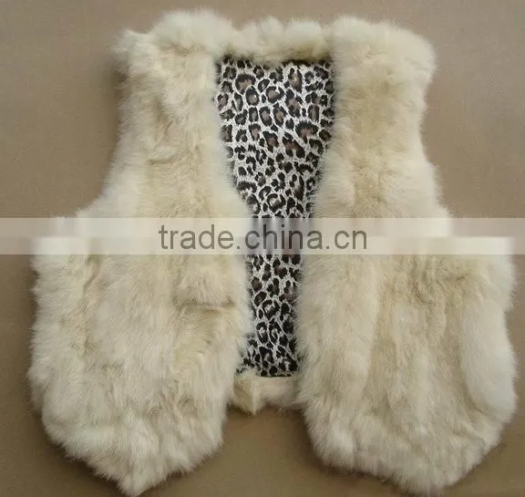 Hot Selling Rabbit Fur Vest/genuine Fur Vest