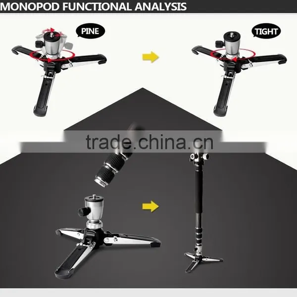 New Updated HPUSN Professional Photography Carbon Fiber Video Tripod With Travel 8cm Steel Nails Buy 1 Get 3 photo-5