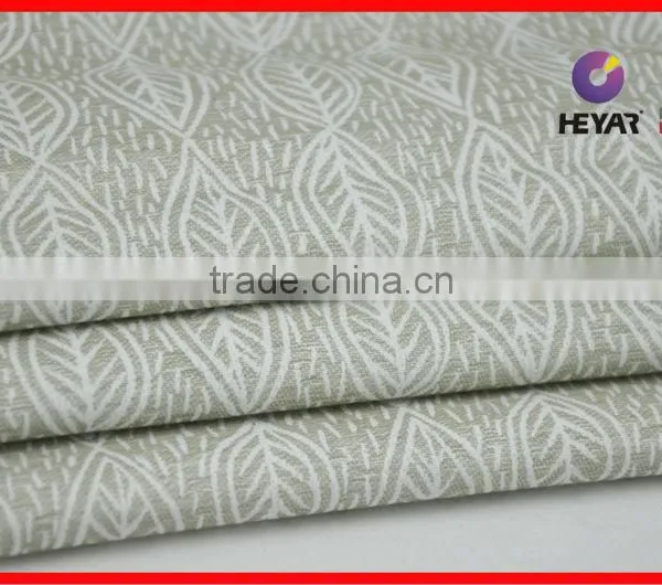 Hospital Bed Sheet Leaf Patterned Fabric