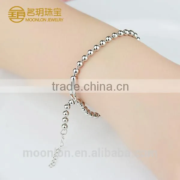 Wholesale Silver Beads Bracelets for Men, Friendship Bracelets Jewelry Stores photo-2