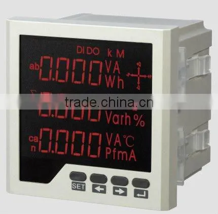 96*96 THREE-PHASE THREE ROW MULTICHANNEL LED DIGITAL DISPLAY ENERGY METER RH-3D3