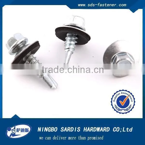 Ningbo Hex Washer Head Self-drilling Screw With EPDM Washer for Sale photo-6