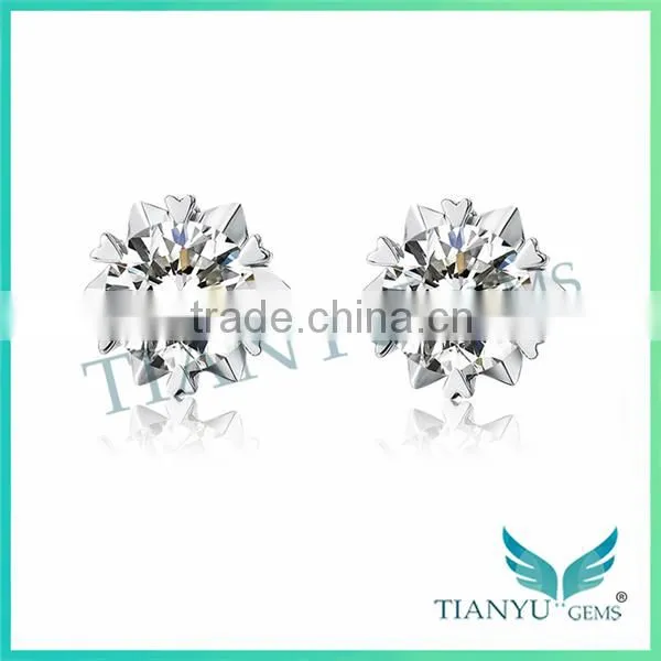 New Style Fashion Earrings Super White Moissanite Diamond Earrings Sapphire Earring photo-2