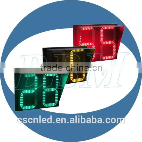 timer led traffic light counter