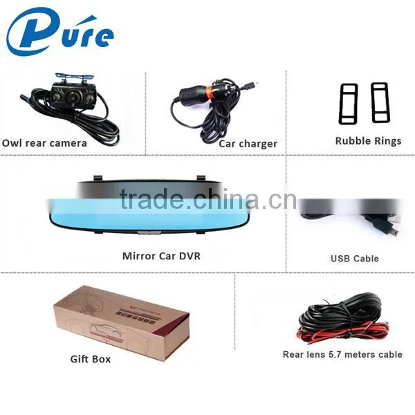 Driver Car Video DVR Recorder 6.5 Inch LCD FHD 1080P G-Sensor Video Camera Recorder Dual Lens Car Recorder photo-6