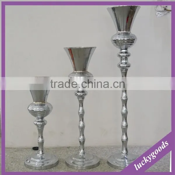 Metal Silver Wedding Decoration Vase in Different Sizes