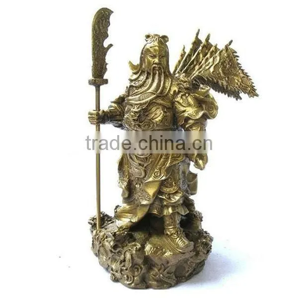 Brass God of Wealth Figurine Home Decoration