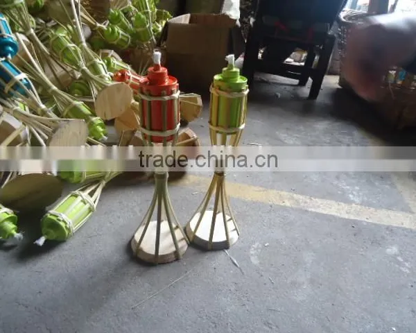 Garden Bamboo Torch/bamboo Tiki Torch/garden Torch photo-4
