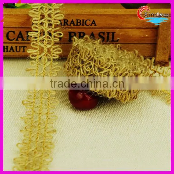 3cm Linen Trimming for Chirstmas Decoration photo-2