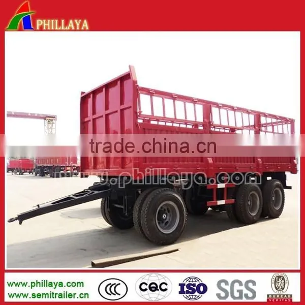 Drawbar Towing Small Box Steel Cage Trailer For Tractor photo-2