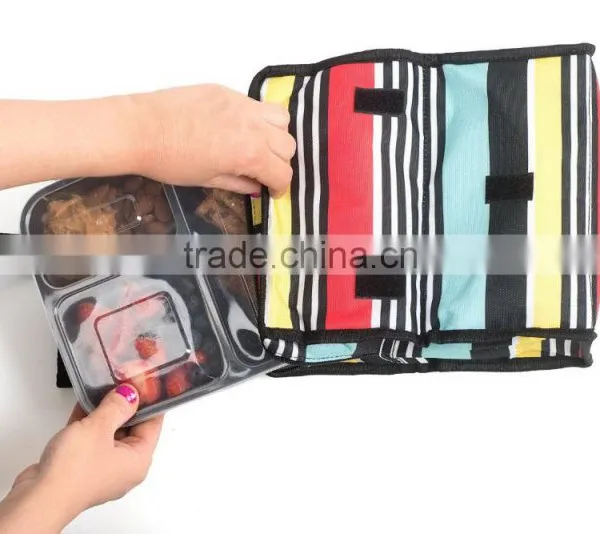 Microwave Safe Food Container Lid 3 Divided Plastic Lunch Box photo-4