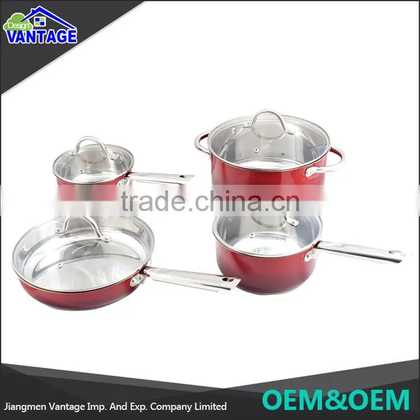 Interior in Mirror Polished With Lid Stainless Steel Handle Cooking Pot Sauce Pot Cookware Sets photo-3