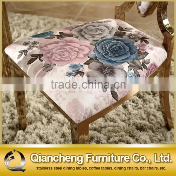 Heart Shape Back Rose Golden Dining Chair for Banquet photo-3