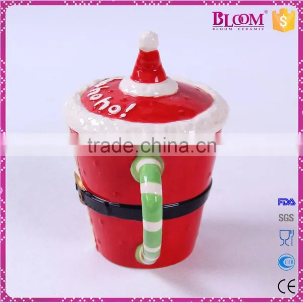 Wholesale Cheap Christmas Gift Ceramic Mug With Lid photo-2