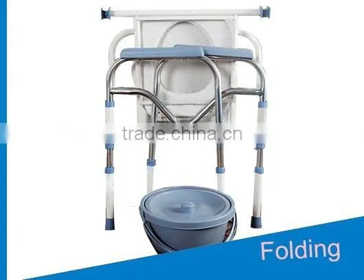 Lightweight Economy Folding Commode Chair Portable Toilet With Pan H0200 photo-3