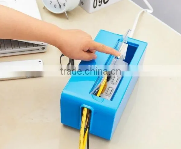 Multi Power Plug Socket Anti-dust Storage Box Cable/Wire/Cord Organizer Box photo-4