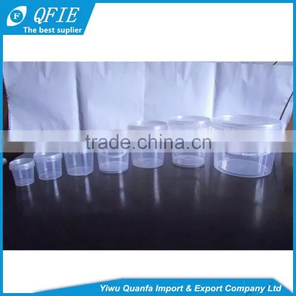 Wholesale Clear Food Grade PP 1 Litre Empty Plastic Screw Top Buckets With Handle photo-5