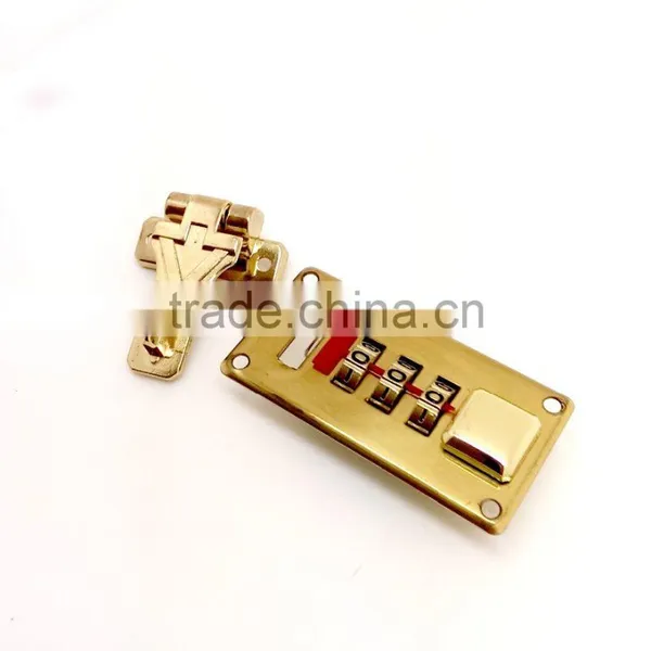 Smaller Combination Number Lock With Hasp for Pilot Case, Combination Lock With Push Buttom for Suitcase, Left Hand photo-2
