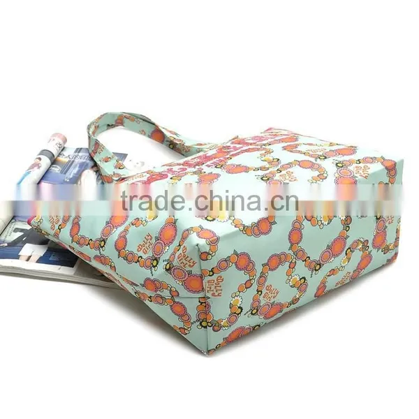 Wholesale Nylon Full Printing Customized Logo Eroupe Style Tote Bag photo-4