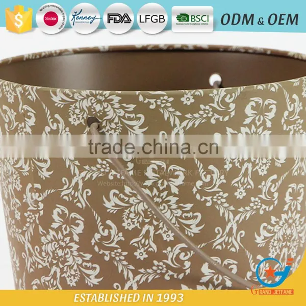 Garden Pot Iron and Zinc Powder Coated Metal Bucket for Flowers Bucket Metal Plants photo-6