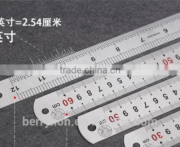 Berrylion Stainless Steel Ruler Thicken Straight Ruler 150-2000mm Straight Ruler photo-2