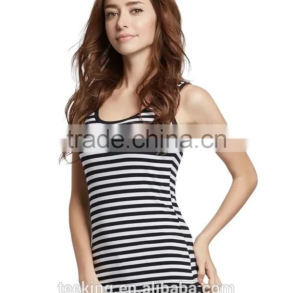 Fashion Women Stripe Tank Top photo-2