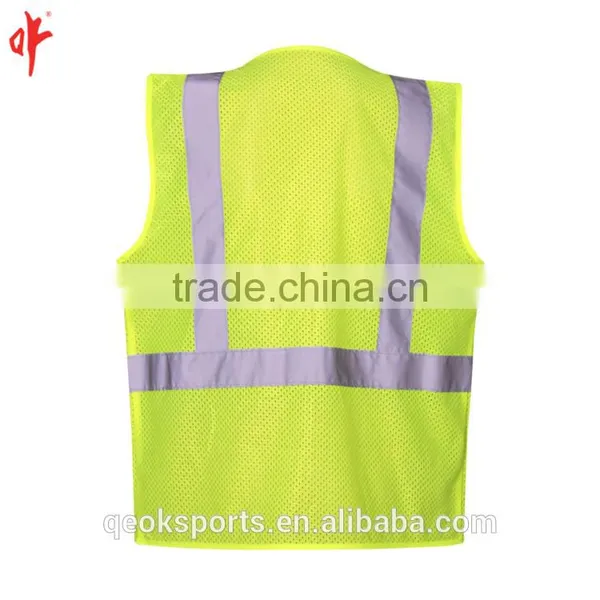 Fluorescent Yellow Environmental Protection Manufacturer Reflective Safety Clothing photo-3