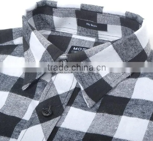 Man Flannel Shirts Casual Checks Flannel Shirts Double Brushed Flannel Shirt for Man photo-3