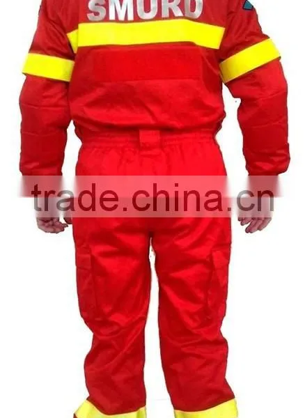 Mens Button Front hi Vis Fire Retardant Workwear Coverall Suit photo-2